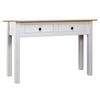 Mesa Consola Madera Maciza Pino Panamá Blanco 110x40x72cm