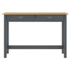 Mesa Consola Hill Con 2 Cajones Madera Pino 110x45x74 Cm Gris