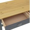 Mesa Consola Hill Con 2 Cajones Madera Pino 110x45x74 Cm Gris