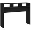 Mesa Consola Madera Contrachapada Negro 105x30x80 Cm