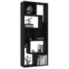 Estantería Librería Madera Contrachapada Negro 67x24x161 Cm