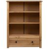 Librería De Madera Maciza De Pino Estilo Panamá 80x35x110 Cm Marrón