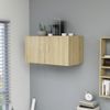 Armario De Pared Madera Ingeniería Roble Sonoma 80x39x40 Cm Marrón