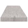 Estantes Flotantes Pared 4 Uds Gris Hormigón Mdf 90x23,5x3,8 Cm