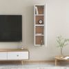 Muebles Para Tv 2 Uds Madera Contrachapada Blanco 30,5x30x60 Cm