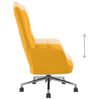 Silla De Relajación De Terciopelo Amarillo Mostaza