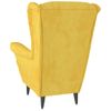 Sillón De Terciopelo Amarillo Mostaza