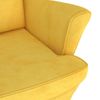 Sillón De Terciopelo Amarillo Mostaza