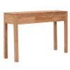 Mesa Consola De Madera Maciza De Teca 110x35x75 Cm Marrón