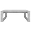 Mesa De Centro Madera De Ingeniería Gris Hormigón 100x100x35 Cm