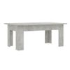 Mesa De Centro Madera Contrachapada Gris Hormigón 100x60x42 Cm