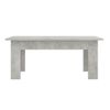 Mesa De Centro Madera Contrachapada Gris Hormigón 100x60x42 Cm