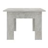 Mesa De Centro Madera Contrachapada Gris Hormigón 100x60x42 Cm