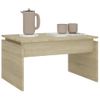 Mesa De Centro Madera Contrachapada Roble Sonoma 68x50x38 Cm