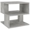 Mesa Auxiliar De Madera Ingeniería Gris Hormigón 40x40x40 Cm