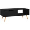 Mueble De Tv Madera De Ingeniería Negro 100x49,5x43 Cm