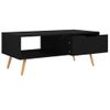 Mueble De Tv Madera De Ingeniería Negro 100x49,5x43 Cm