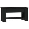 Mesa De Centro Madera Contrachapada Negro 101x49x52 Cm