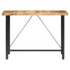 Mesa De Bar Madera Maciza De Mango Rugosa 150x70x107 Cm Marrón