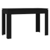 Mesa De Comedor De Madera Contrachapada Negro 120x60x76 Cm