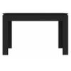 Mesa De Comedor De Madera Contrachapada Negro 120x60x76 Cm