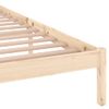 Estructura De Cama De Madera Maciza De Pino 160x200 Cm Marrón