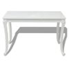 Mesa De Comedor 116x66x76 Cm Blanco Brillante