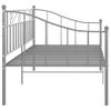 Estructura De Sofá Cama De Metal Gris 90x200 Cm