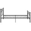 Estructura De Cama De Metal Negro 100x200 Cm