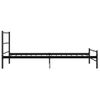 Estructura De Cama De Metal Negro 100x200 Cm