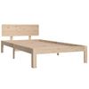 Estructura De Cama Madera Maciza De Pino 100x200 Cm