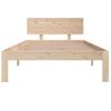 Estructura De Cama Madera Maciza De Pino 100x200 Cm