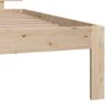 Estructura De Cama Madera Maciza De Pino 100x200 Cm