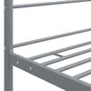 Estructura De Cama Con Dosel Metal Gris 100x200 Cm