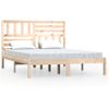 Estructura De Cama Madera Maciza De Pino 120x190 Cm