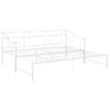 Estructura De Sofá Cama Extraíble De Metal Blanco 90x200 Cm