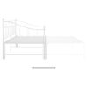 Estructura De Sofá Cama Extraíble De Metal Blanco 90x200 Cm