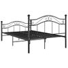 Estructura De Cama De Metal Negro 120x200 Cm