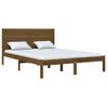 Estructura De Cama Madera Maciza De Pino Marrón Miel 120x200 Cm