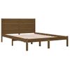 Estructura De Cama Madera Maciza De Pino Marrón Miel 120x200 Cm