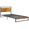 Estructura De Cama De Metal 100x200 Cm Negro