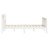 Estructura De Cama De Madera Maciza Blanco 120x190cm