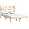 Estructura De Cama Matrimonial Madera Maciza De Pino 120x190 Cm