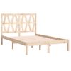 Estructura De Cama Matrimonial Madera Maciza De Pino 120x190 Cm