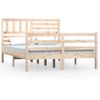 Estructura De Cama De Madera Maciza 160x200 Cm