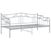 Estructura De Sofá Cama De Metal Gris 90x200 Cm