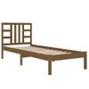 Estructura De Cama Madera Maciza Marrón Miel 100x200 Cm