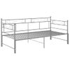 Estructura De Sofá Cama Extraíble Metal Gris 90x200 Cm