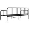 Estructura De Sofá Cama De Metal Negro 90x200 Cm