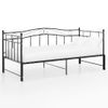 Estructura De Sofá Cama Extraíble De Metal Negro 90x200 Cm